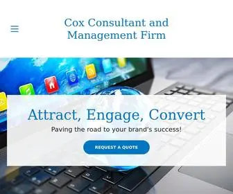 Coxbestmarketing.com(Cox Consultant and Management Firm) Screenshot