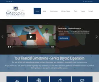 Coxcornerstone.com(Cox Financial Group) Screenshot