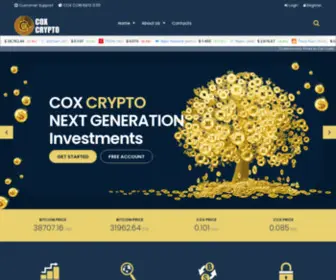 Coxcrypto.com(Cox Crypto) Screenshot