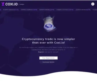 Coxi.io(Your Cryptocurrency Market) Screenshot