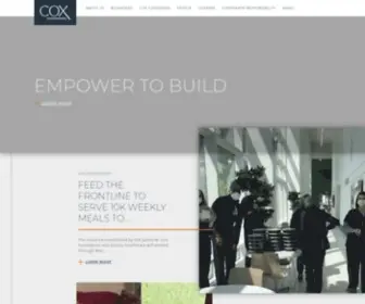 Coxinc.com(Empower to build. The story of Cox Enterprises) Screenshot
