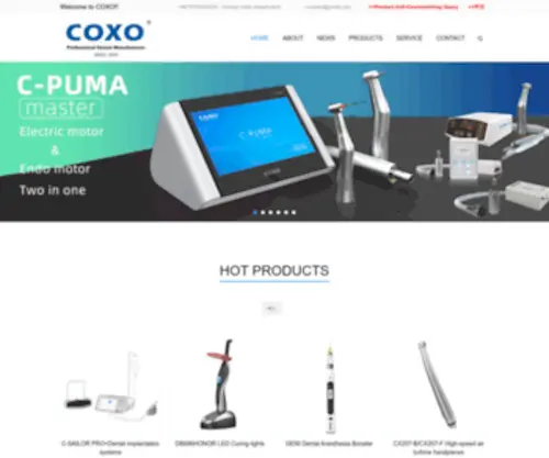 Coxotec.com(COXO MEDICAL INSTRUMENT CO) Screenshot