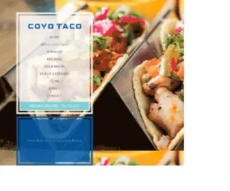 Coyo-Taco.com(Coyo taco) Screenshot
