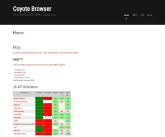 Coyotebrowser.com(Coyote Browser) Screenshot