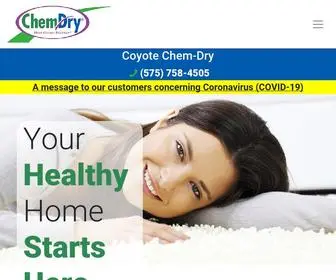 Coyotechemdry.com(Chem-Dry Carpet Cleaning) Screenshot