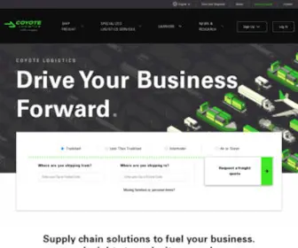Coyote.com(Supply Chain & Freight Shipping Solutions) Screenshot