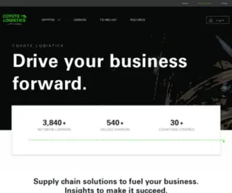 Coyotelogistics.com(Logistics & Supply Chain Solutions) Screenshot