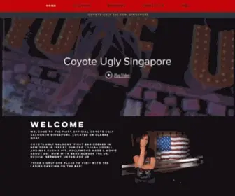 Coyoteuglysingapore.com(Restaurant Bar) Screenshot