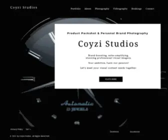 Coyzistudios.co.uk(Product Photography Portrait Photography London Shoots) Screenshot