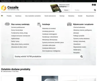 Cozaile.pl(Ceny materiałów budowlanych) Screenshot
