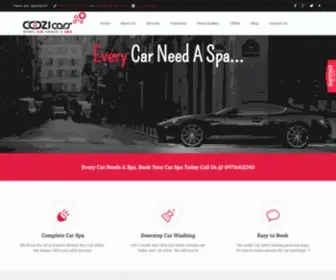 Cozicars.com(Best Steam Car Spa and Detailing Studio and Doorstep Services Provider) Screenshot