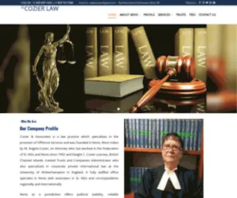 Cozierlaw.com(Specializing in the Provision of offshore services) Screenshot