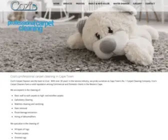 Coziscarpetcleaning.co.za(Cozi's Carpet Cleaning Cape Town) Screenshot