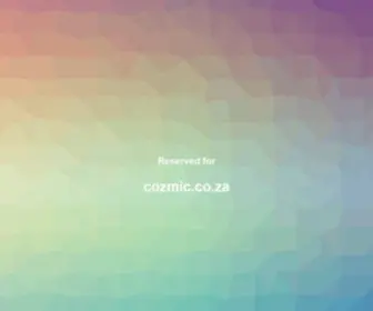 Cozmic.co.za(Cozmic) Screenshot