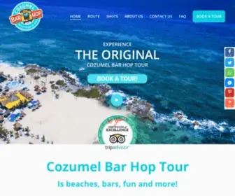 Cozumelbarhop.com(The Original Cozumel Bar Hop Tour) Screenshot