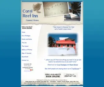 Cozumelcoralreefinn.ca(The Coral Reef Inn in Cozumel) Screenshot