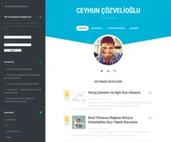 Cozvelioglu.com(Ceyhun Çözvelioğlu) Screenshot