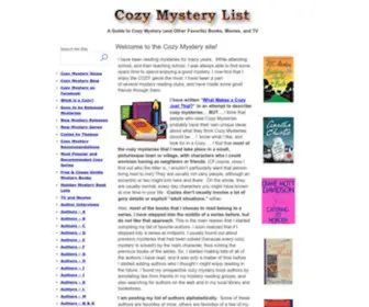 Cozy-MYstery.com(Cozy Mystery List) Screenshot