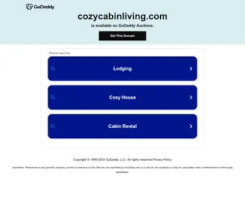 Cozycabinliving.com(Create an Ecommerce Website and Sell Online) Screenshot