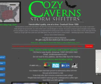 Cozycaverns.com(Cozy Caverns Storm Shelters) Screenshot