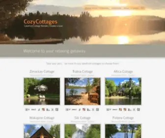 Cozycottages.net(Cottage Rentals) Screenshot