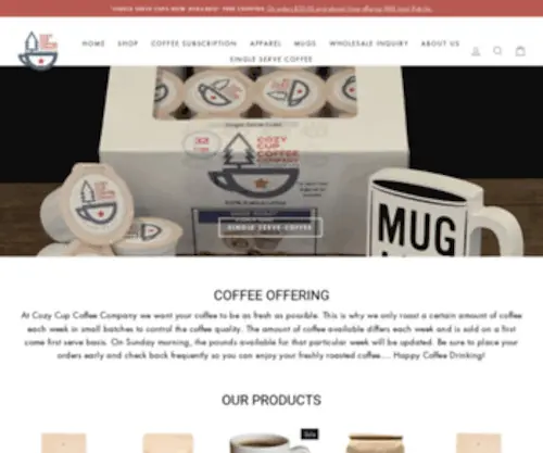 Cozycupcoffee.com(Cozy Cup Coffee Company) Screenshot