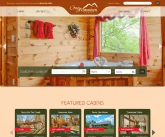 Cozymountaincabins.com(Cozy Mountain Cabins) Screenshot