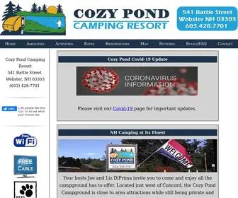 Cozypond.com(Cozy Pond Camping Resort) Screenshot