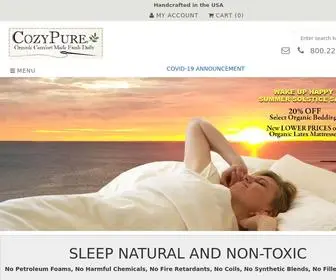 Cozypure.com(Latex Mattress) Screenshot