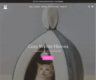 Cozypurrs.com(Cute Cozy Winter Caves And Beds For Your Feline Friends) Screenshot