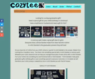 Cozytee.com(T-shirt blankets are a unique way to save your memories) Screenshot