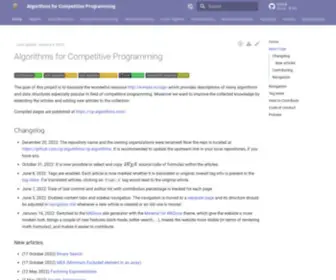 CP-Algorithms.com(Main Page) Screenshot