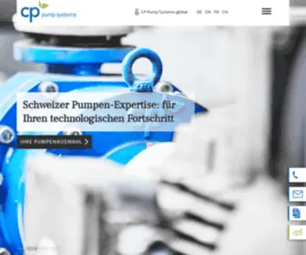 CP-Pumps.com(Hochsichere Kreiselpumpen von CP Pumpen fördern schwierige Flüssigkeiten) Screenshot