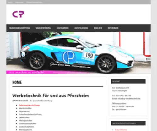CP-Werbetechnik.de(Steht zum Verkauf) Screenshot
