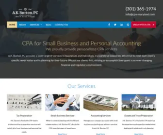 Cpa-Maryland.com(A.K) Screenshot