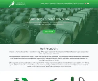 Cpa-Pipesupports.com(Carpenter & Paterson (Asia)) Screenshot