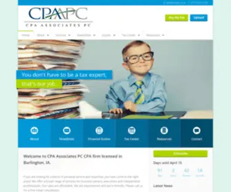 Cpaapc.com(Take a look at our Home page. CPA Associates PC) Screenshot