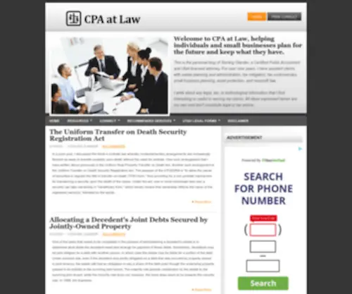 Cpaatlaw.com(CPA at Law) Screenshot