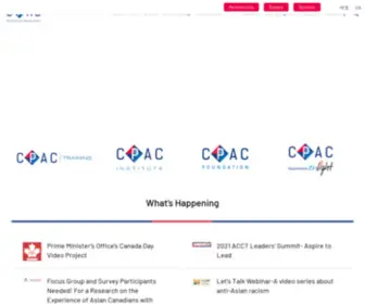 Cpac-Canada.ca(Chinese and immigrant professionals for diversity and inclusion) Screenshot