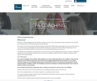 Cpacoachingmontreal.com(CPA Coaching Montreal) Screenshot