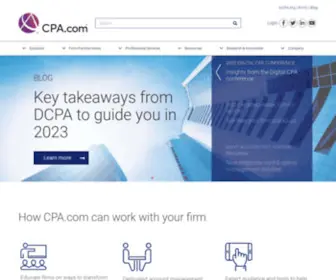 Cpa.com(Empowering CPAs in the Digital Age) Screenshot