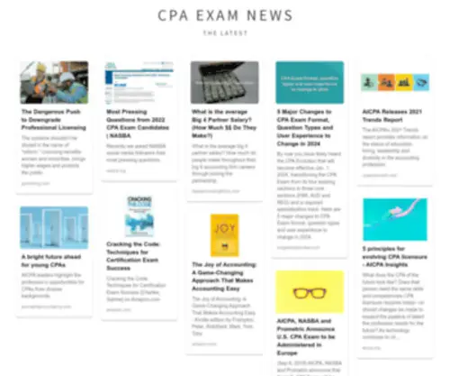 Cpaexamnews.com(CPA EXAM NEWS) Screenshot