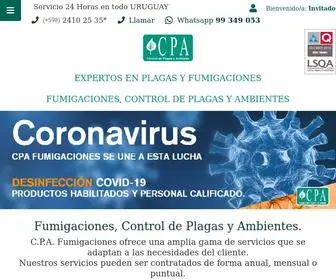 Cpafumigaciones.com.uy(Fumigaciones y Control de Plagas) Screenshot