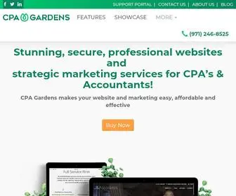 Cpagardens.com(Websites for Accountants & Tax Professionals) Screenshot