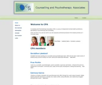 Cpa.gen.nz(CPA Counselling & Psychotherapy Associates) Screenshot