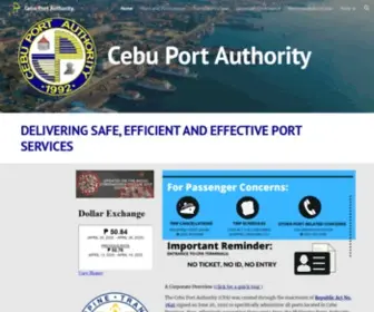 Cpa.gov.ph(CEBU PORT AUTHORITY) Screenshot