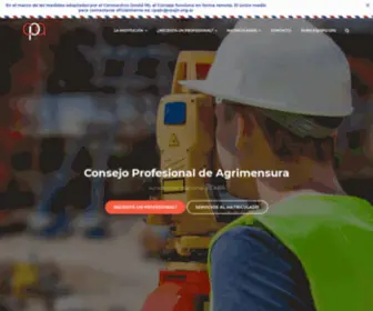Cpajn.org.ar(Consejo Profesional de Agrimensura) Screenshot
