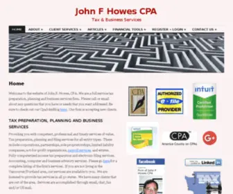 Cpajohn.com(Firm of John F Howes CPA) Screenshot