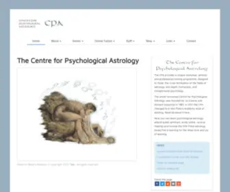 Cpalondon.com(The Centre For Psychological Astrology) Screenshot