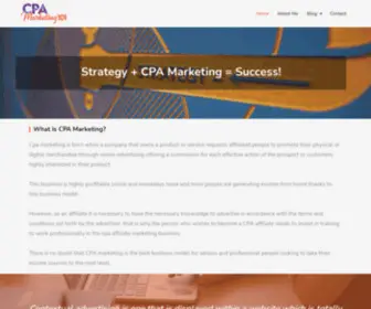 Cpamarketing101.com(CPA and Affiliate Marketing for Success) Screenshot